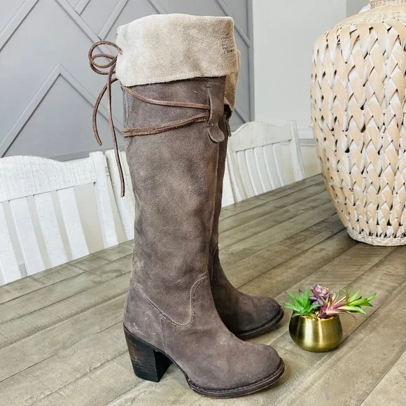 Freebird BY STEVEN BROCK GREY SUEDE BOOTS Women's Size 7 - Picture 9 of 9